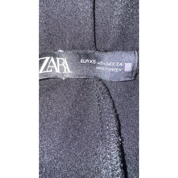 ZARA XS Black Cargo Jogger Pants Elastic Waistband - Picture 2 of 15